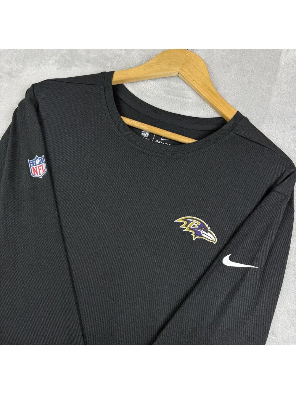 Nike Baltimore Ravens NFL Dri Fit Shirt Mens XL Football Athletic Performance